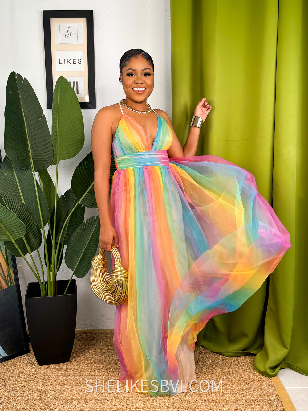 multicolor dress Pastel Rainbow Tulle Maxi Small and a flowy A Size:10.5 Horizon Strapless Textured Midi NA-01.10.25AM