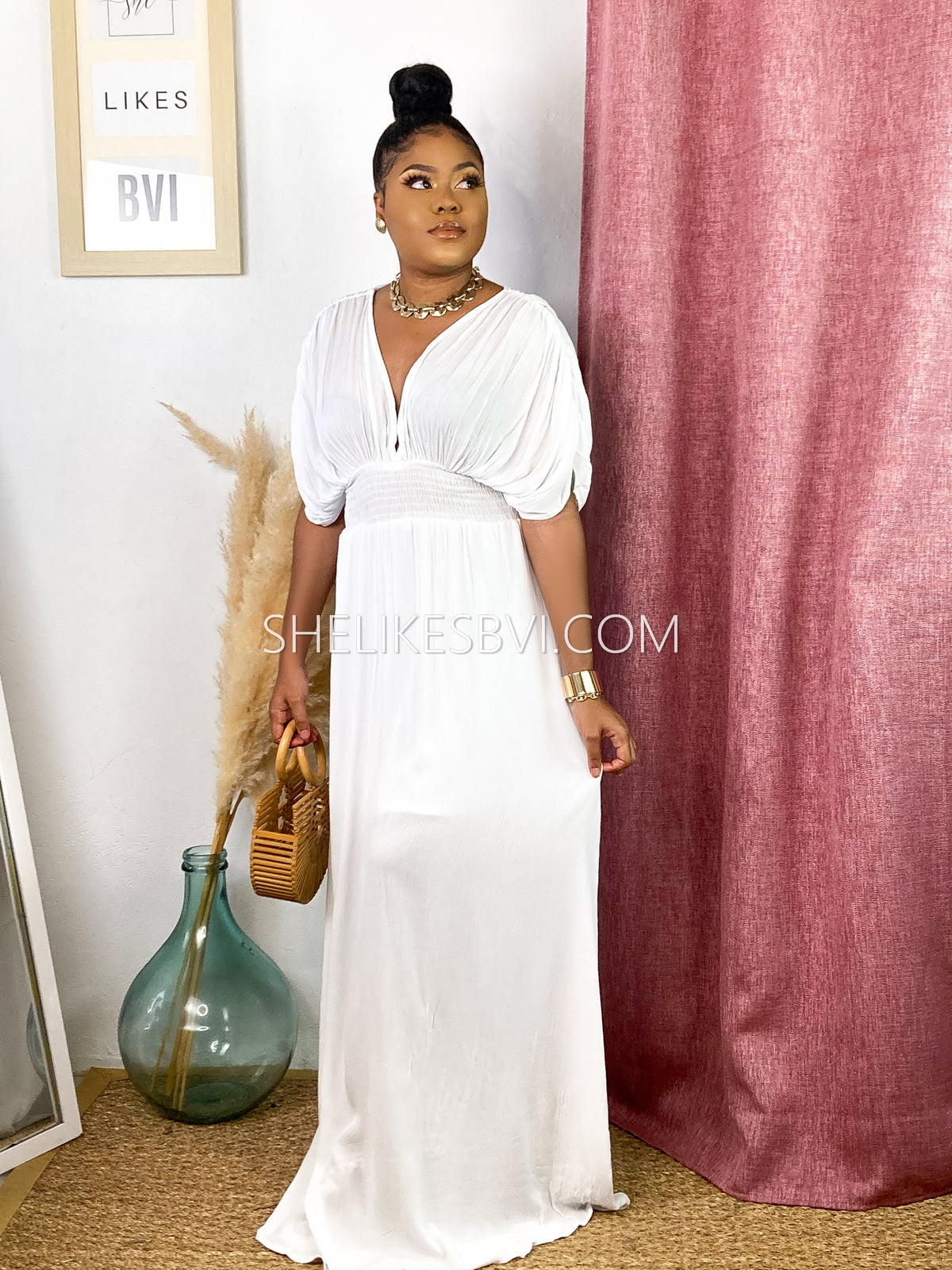 Intrigue All White Maxi Dress