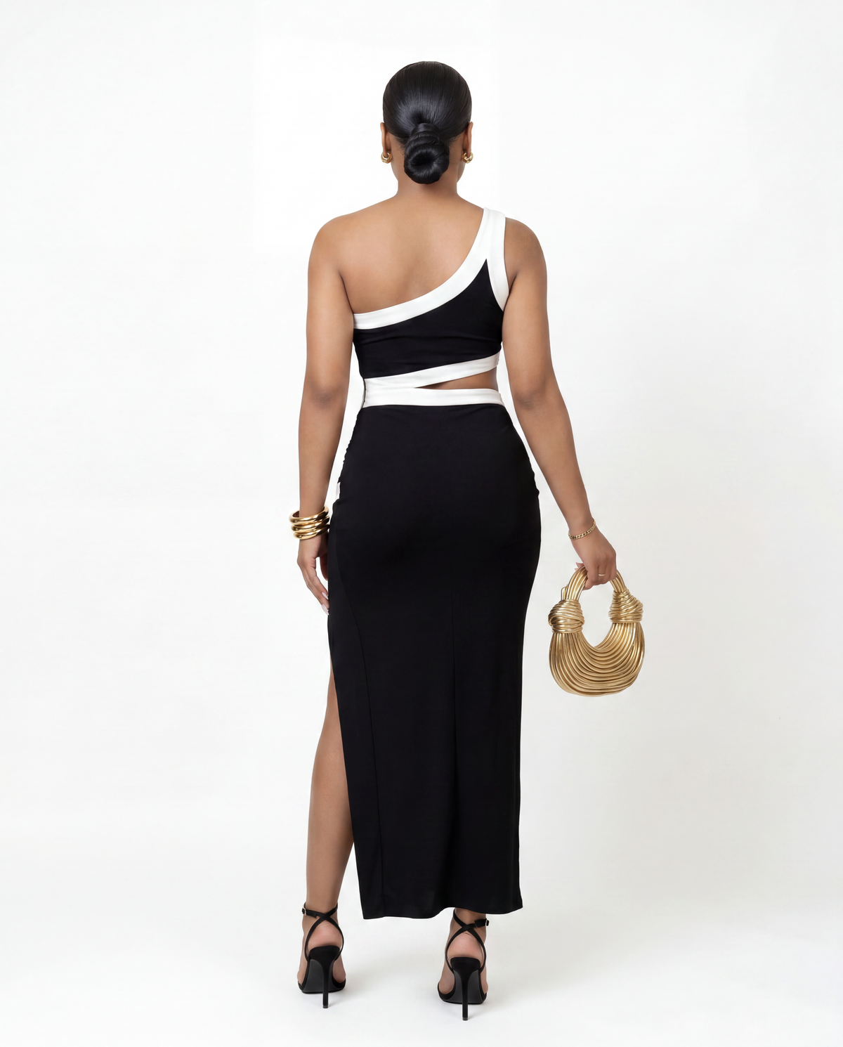 Black Noir Riviera Slit Maxi Dress