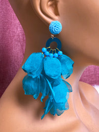 Flying Petals Statement Earrings - 6 Colors