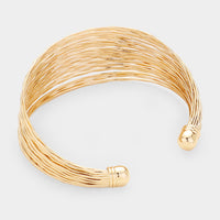 Strands of Gold Bracelet