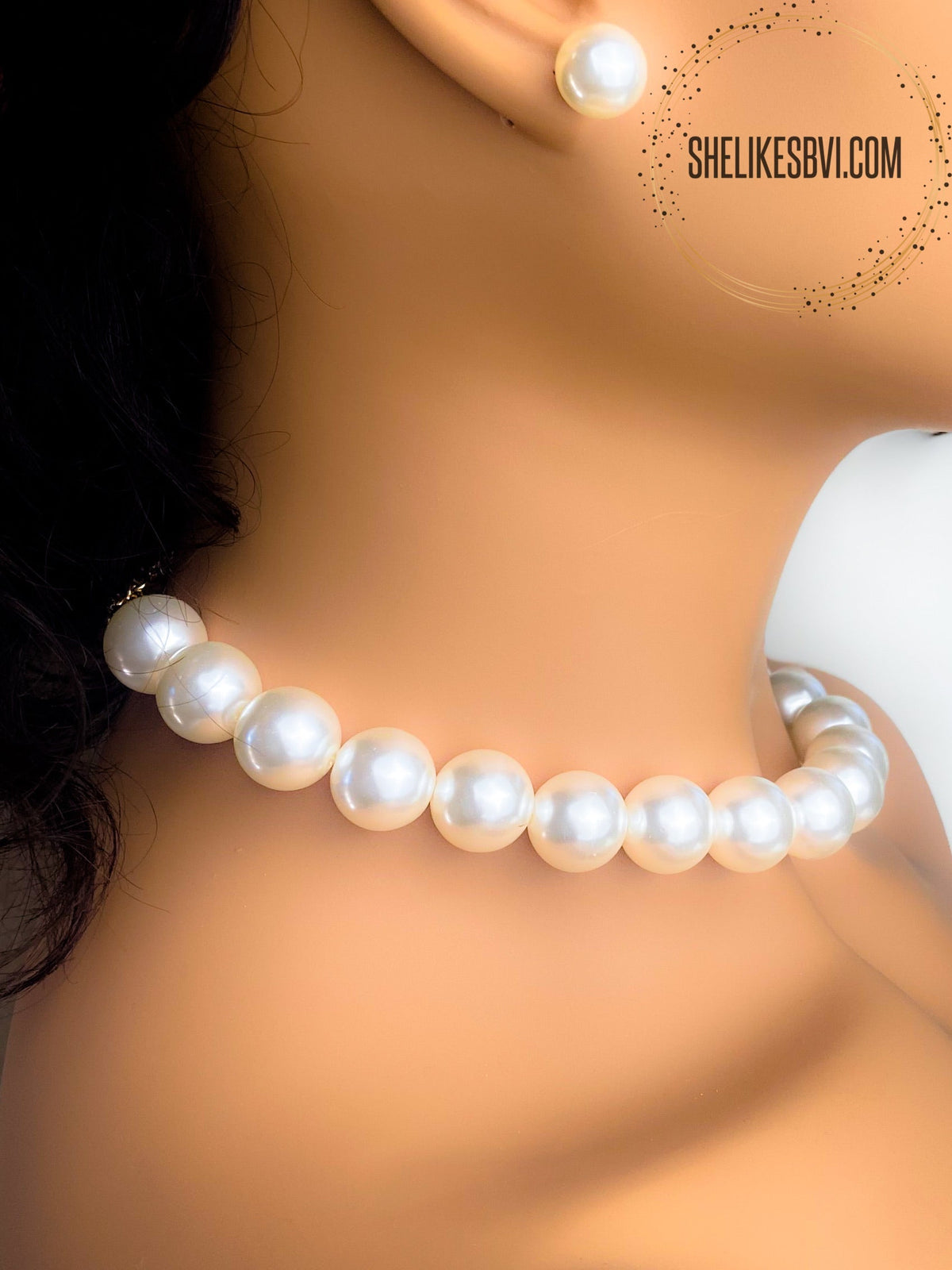 Just Right Cream Pearl Necklace Set