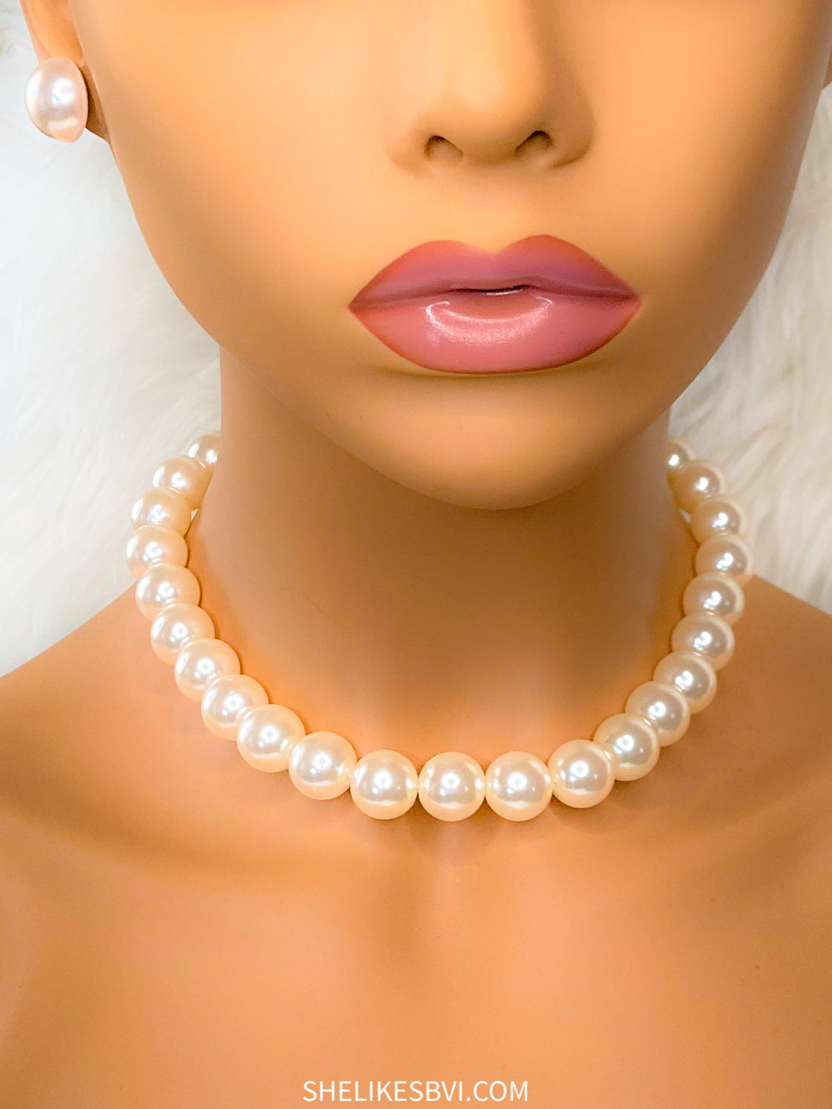 Just Right Cream Pearl Necklace Set
