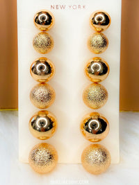 Sweet 6 Pair Gold Earrings Set