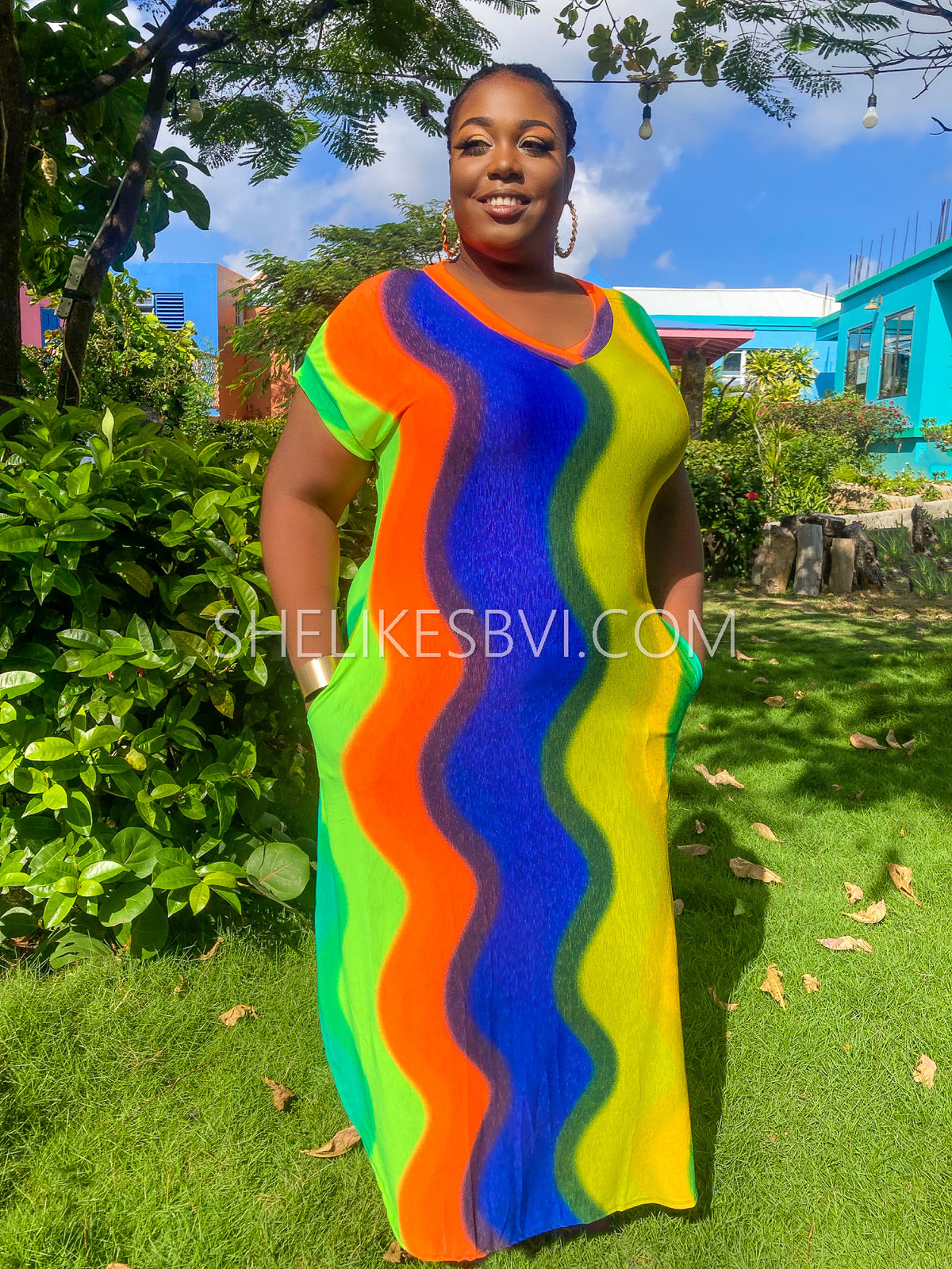 neon multi color dress Retro Sequin Tee Dress Neon Multicolor